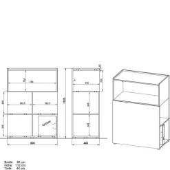 Outlet Büromöbel Set 4-teilig Abby Büromöbel Sets