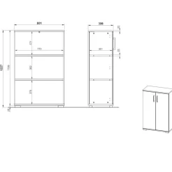Büroschrank Bagana*Pharao24 Hot