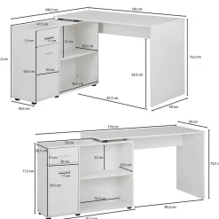 Büroschreibtisch Laois*Pharao24 Clearance
