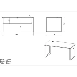 Büroschreibtisch Nastia*Pharao24 Sale