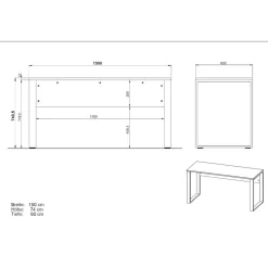 Bürotisch Liadoras*Pharao24 Sale