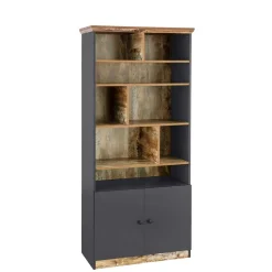 Buchregal mit Türen Kanama*Pharao24 New