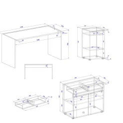 Best Buerokombination Uzniana Büromöbel Sets