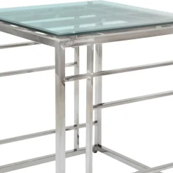 New Chrom Beistelltisch Inegrados Telefontische|Glastische