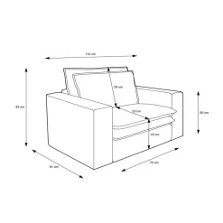 Cord Sessel modern Edance*Pharao24 Hot