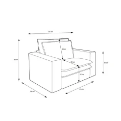 Cord Sessel und Hocker Mejan*Pharao24 Sale