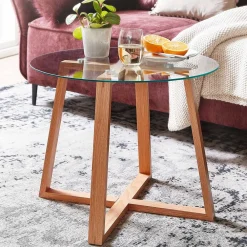 New Couch Beistelltisch Clarina Wohnzimmertisch|Glastische