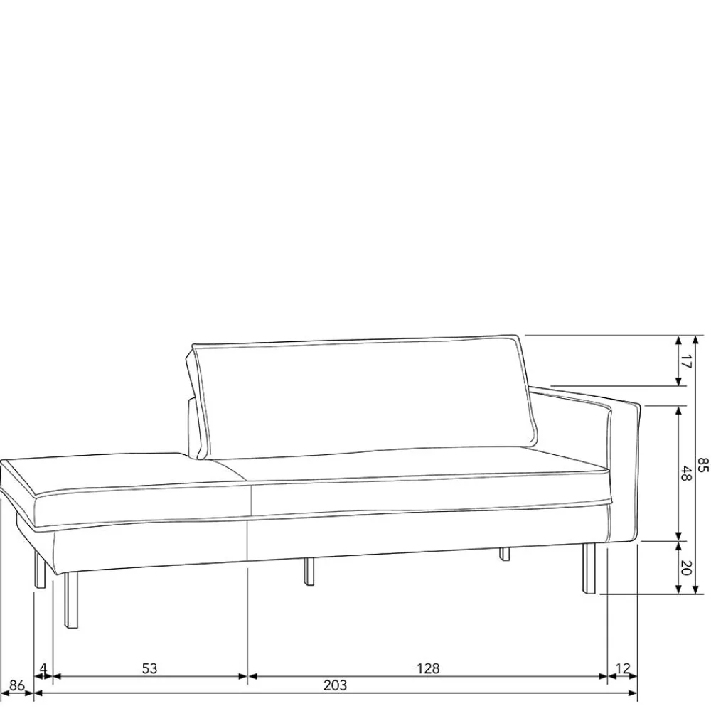 Couch Recamiere Aylon*Pharao24 Best