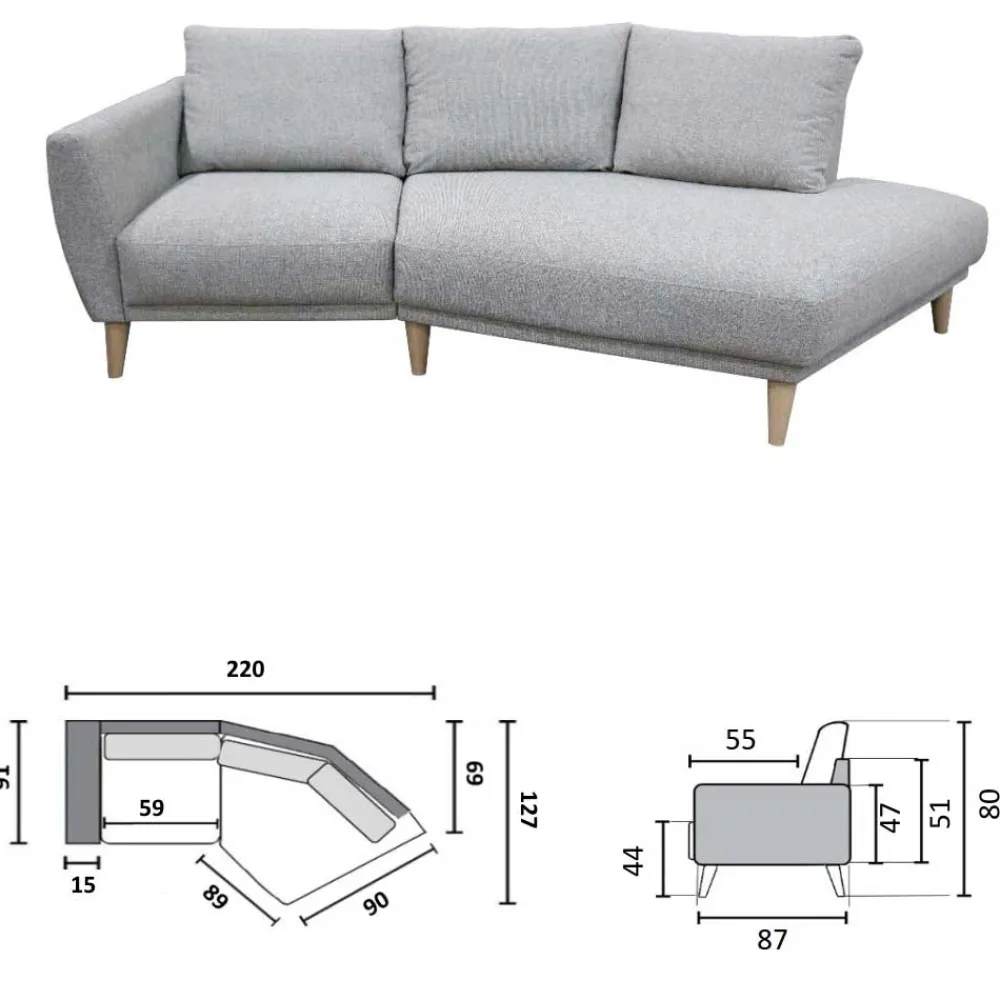 Discount Couchecke Flanzios 3 Sitzer Sofa