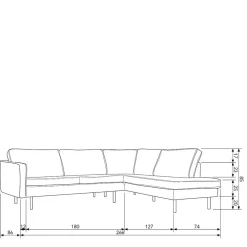 Couchecke Grandessa Polstermöbel|Wohnzimmercouch