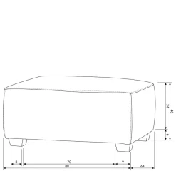 Hot Couchhocker Aspari Hocker|Sitzhocker