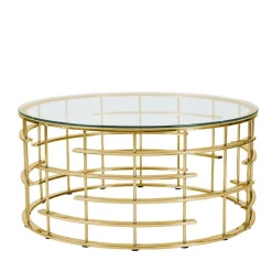 Couchtisch Glas Metall Nacional*Pharao24 New