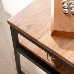 Best Couchtisch mit Ablage Livanov Wohnzimmertisch|Massivholztische