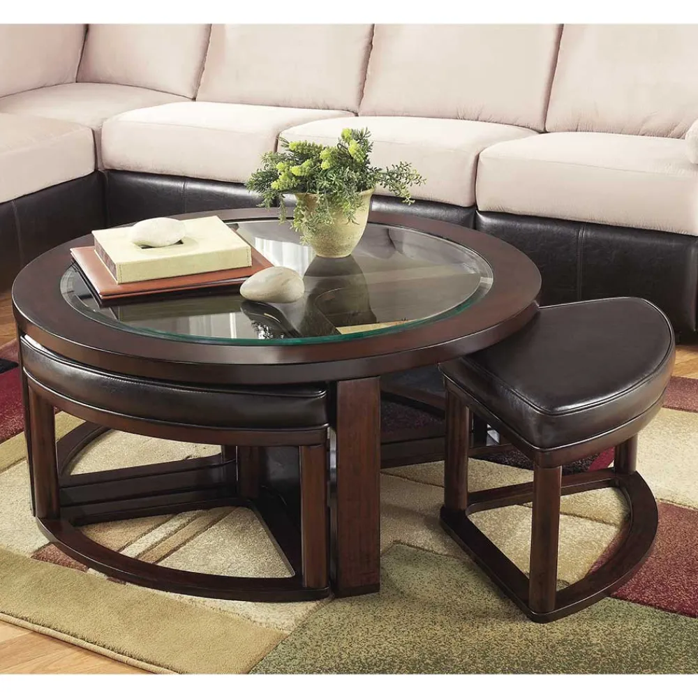 Couchtisch mit Hockern Racadia*Pharao24 Hot