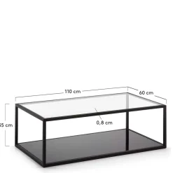 Sale Couchtisch Ozmarian Glastische