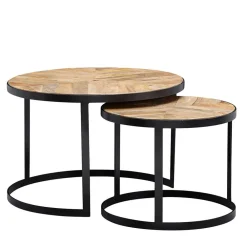 Couchtisch Set rund Endrov*Pharao24 New