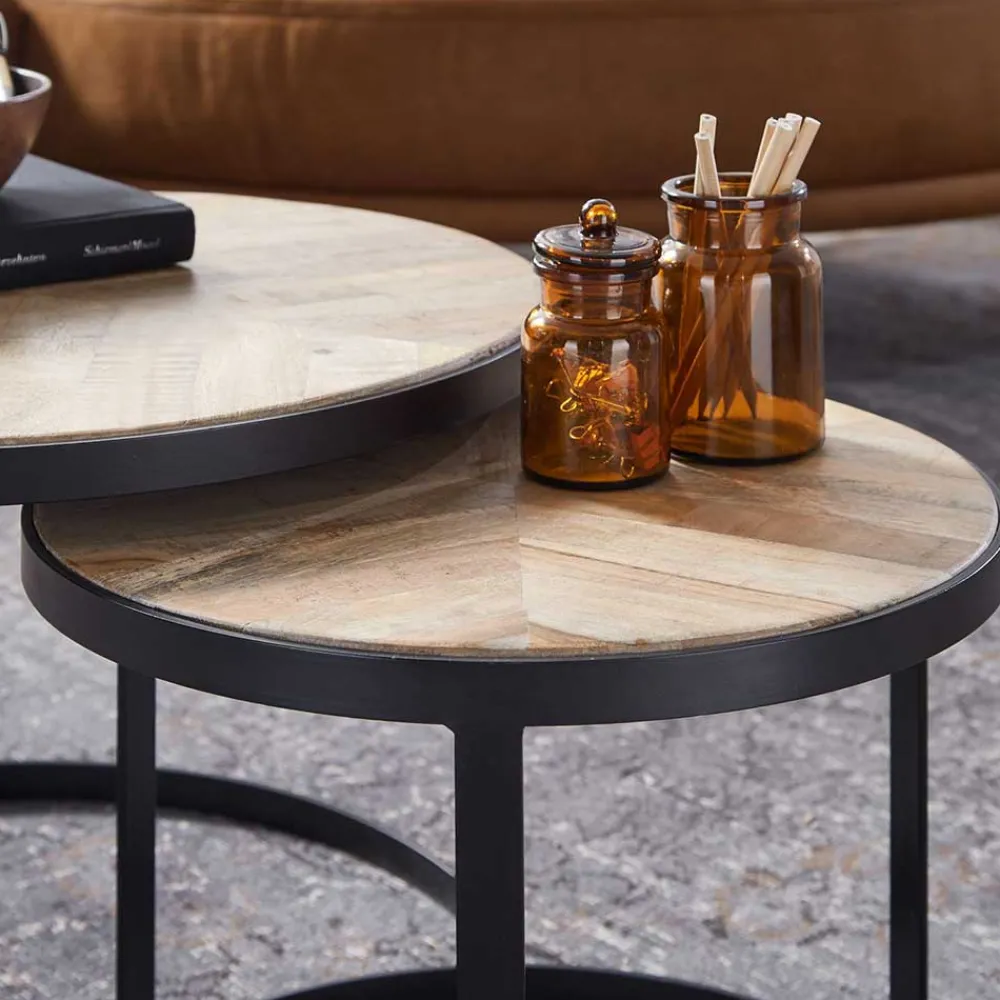 Couchtisch Set rund Endrov*Pharao24 New