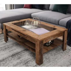 New Couchtisch Viantosa Wohnzimmertisch|Glastische