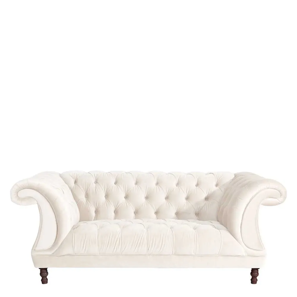 Cremefarbene Couch Barossio Wohnzimmercouch|2 Sitzer Sofa
