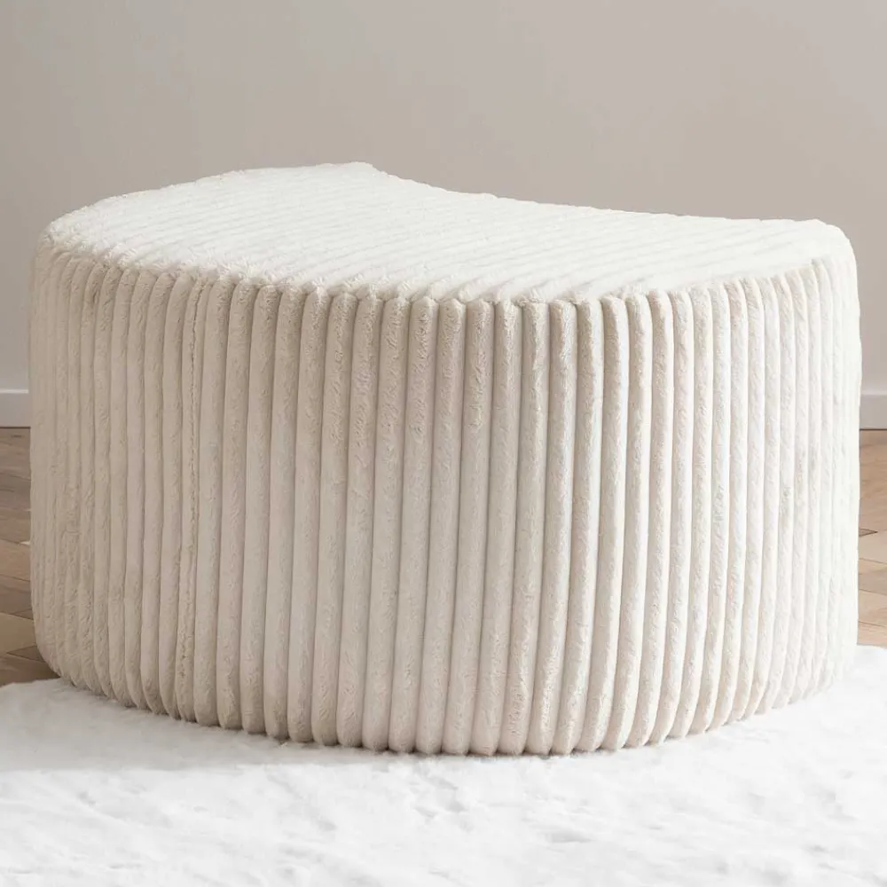 Discount Cremeweißer Sitzhocker Anyel Sitzhocker