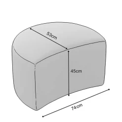 Discount Cremeweißer Sitzhocker Anyel Sitzhocker