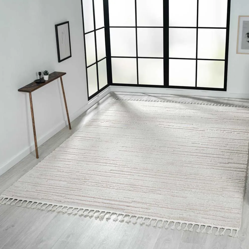 Cremeweißer Teppich Yemla*Pharao24 Best