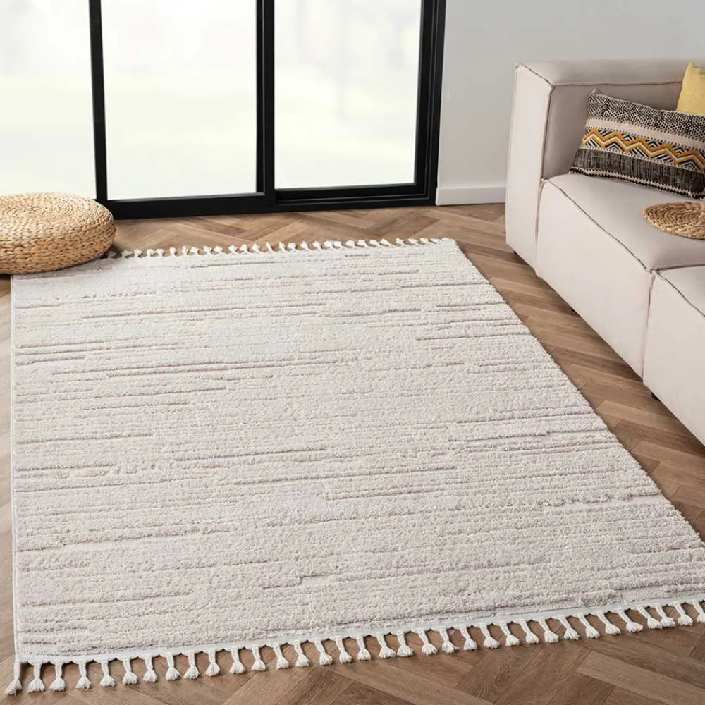 Cremeweißer Teppich Yemla*Pharao24 Best