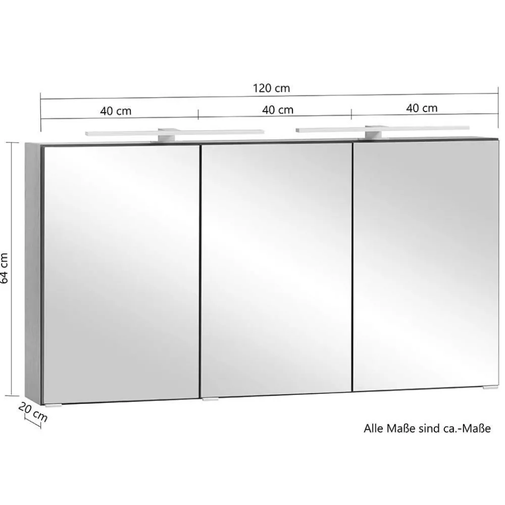 3D Spiegelschrank Kropenia*Pharao24 Hot