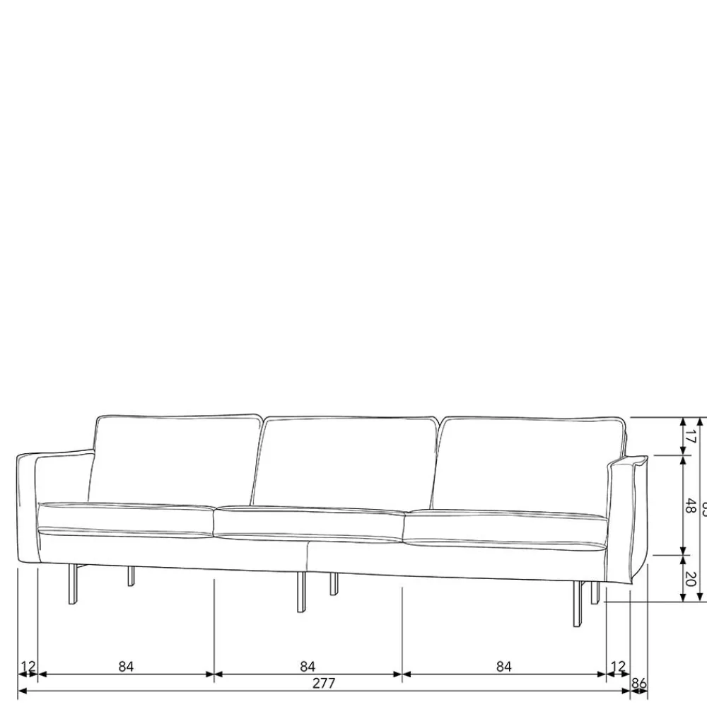Design Sofa Brunca Wohnzimmercouch|Einzelsofa