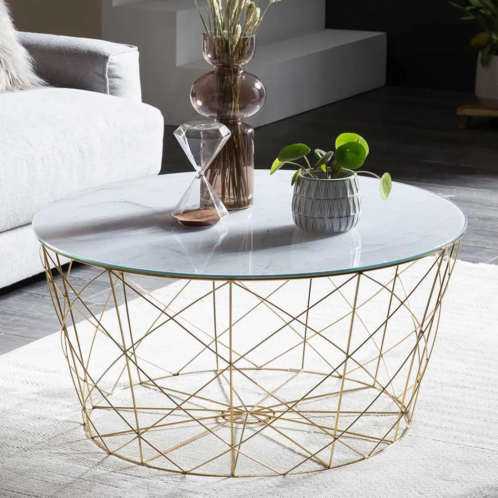 Design Sofatisch Vuprian Glastische