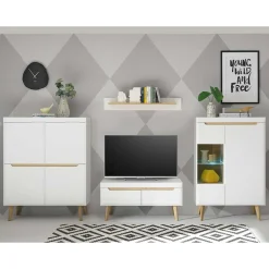 Design Wohnwand Jasturian Wohnwand 300 Cm