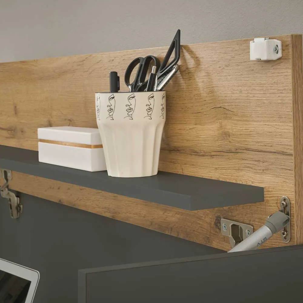 Outlet Design Wohnwand mit Schreibtisch Uzniana Moderne Wohnwände|Wohnwand 250 Cm