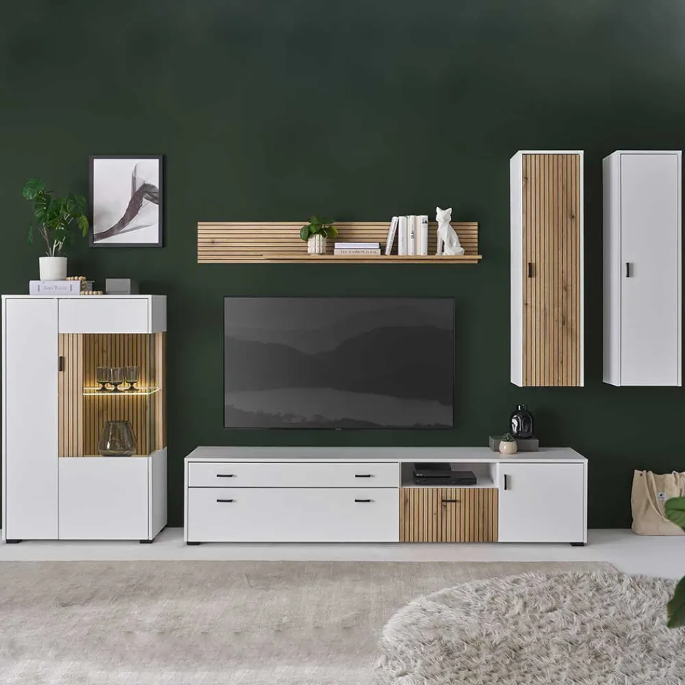 Best Design Wohnwand Saladd Wohnwand 300 Cm|Moderne Wohnwände