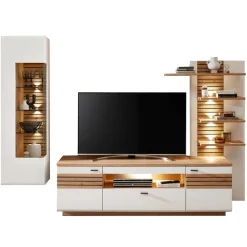 Clearance Design Wohnwand zweifarbig Luzie Wohnwand 250 Cm|Moderne Wohnwände