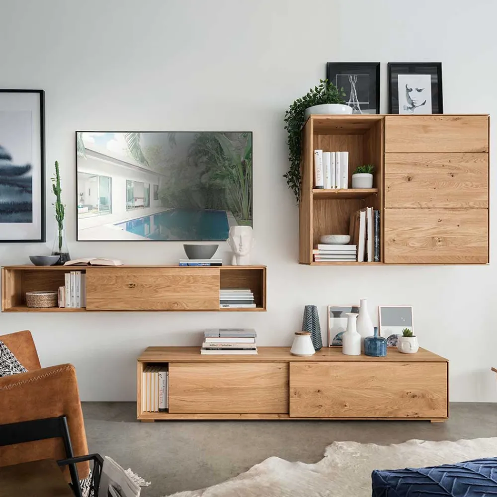 Design Wohnzimmerwand Rennia Moderne Wohnwände|Wohnwand 300 Cm