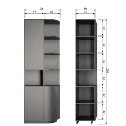 Sale Designer Wohnwand Vreino Wohnwand 350 Cm|Moderne Wohnwände