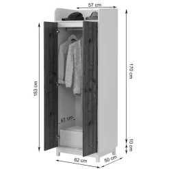 Dielenkleiderschrank Sacrala*Pharao24 Hot