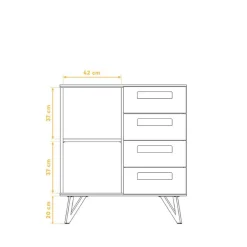 Online Dielenkommode Cariasca Küchenkommode|Wohnzimmerkommoden