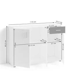 New Dielenkommode Laromain Flurkommoden