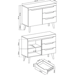 Dielenkommode Tomya*Pharao24 Sale