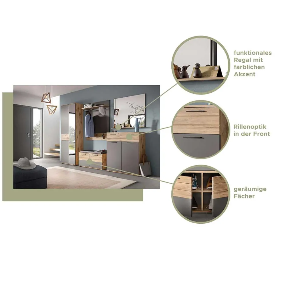 Clearance Dielenmöbelset Onlio Garderobensets