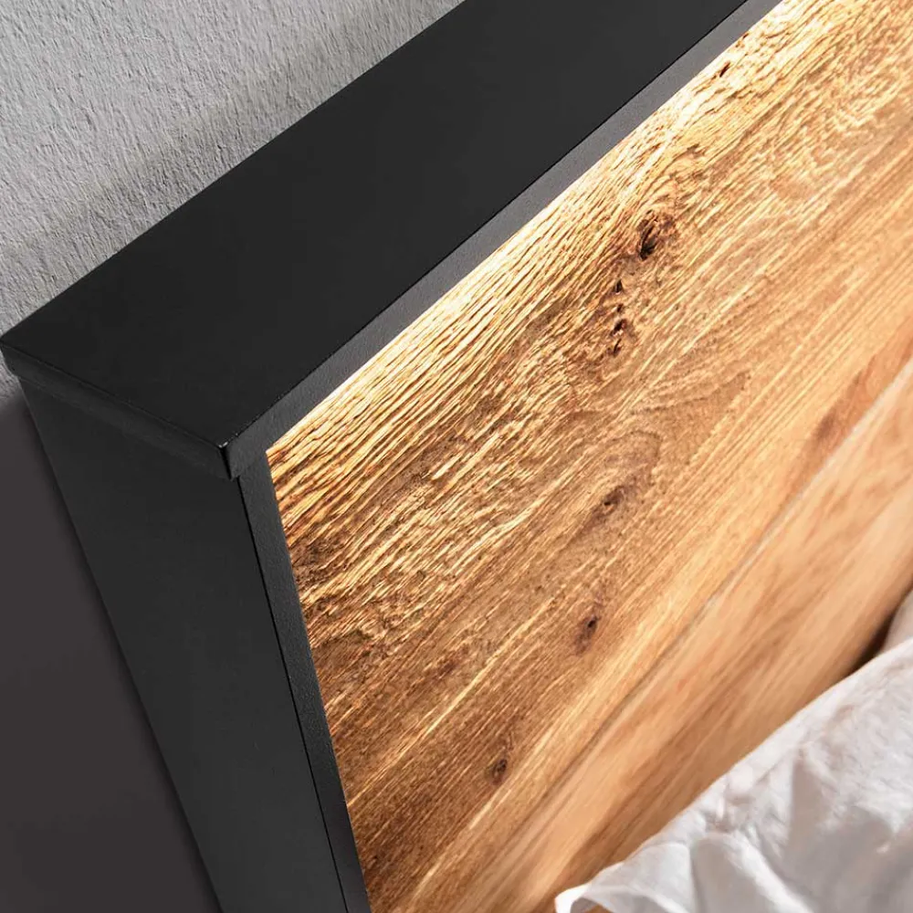 Sale Doppel Bett Wildeiche Scoddo Massivholzmöbel|Komfortbetten