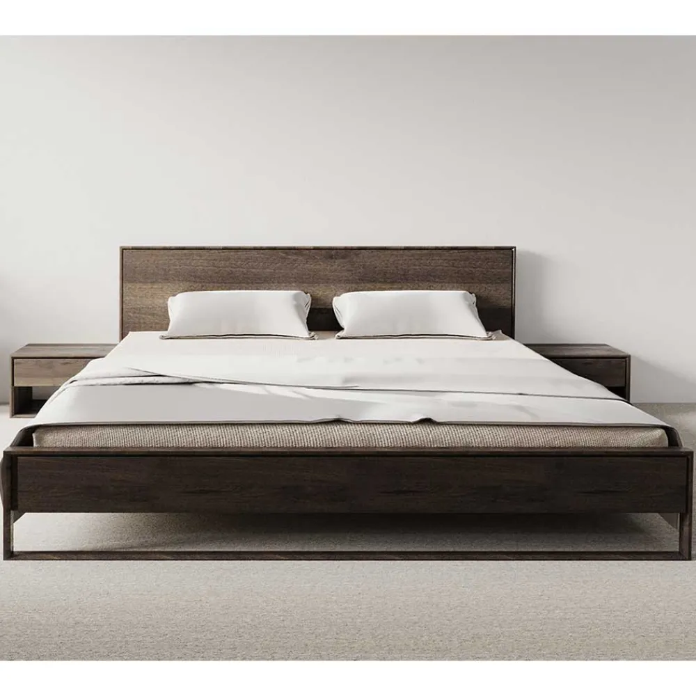 Doppelbett Eiche Rauchfarben Azenta*Pharao24 Best