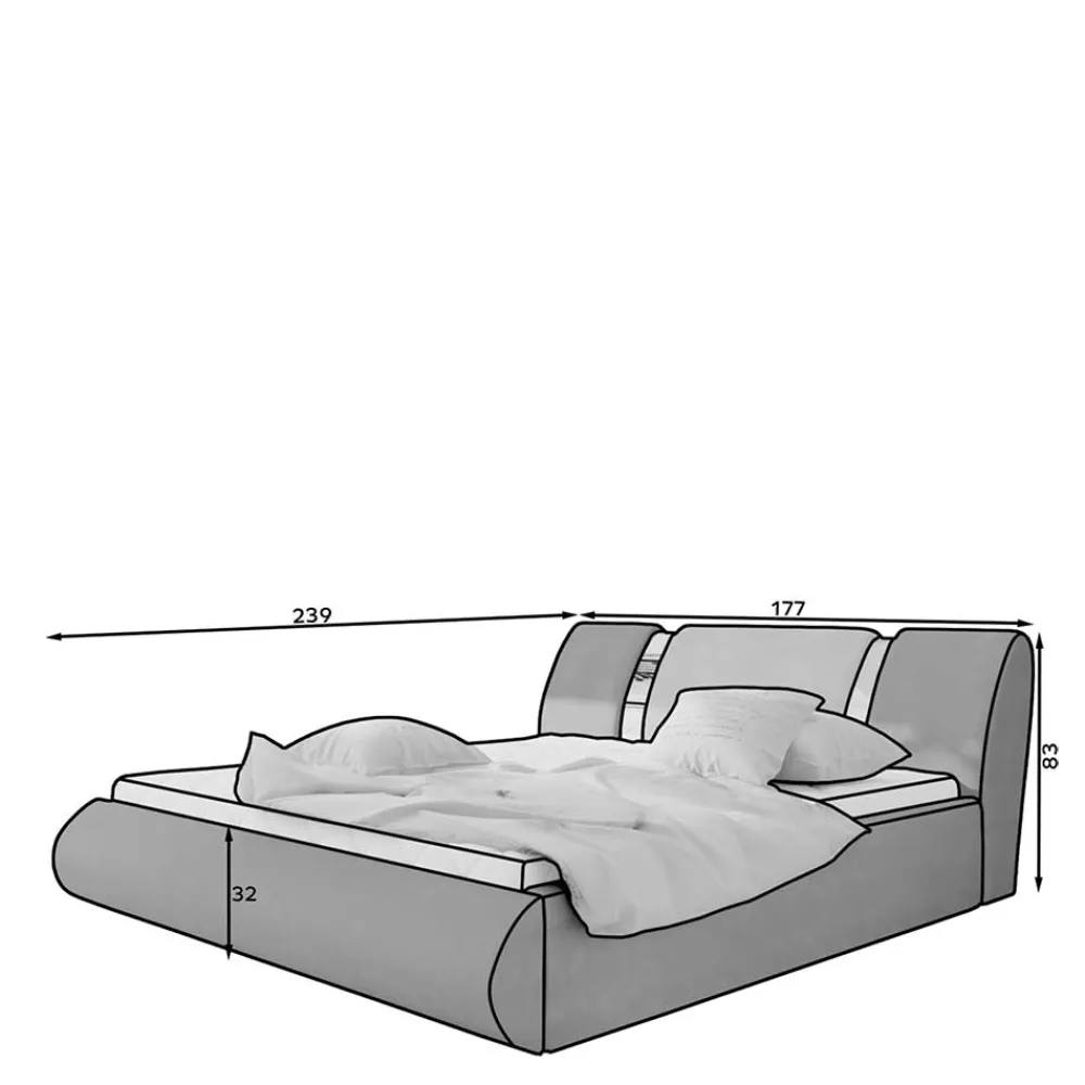 Doppelbett Lyano*Pharao24 Online