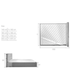 Outlet Doppelbettgestell Kio Funktionsbetten|Schubkastenbetten