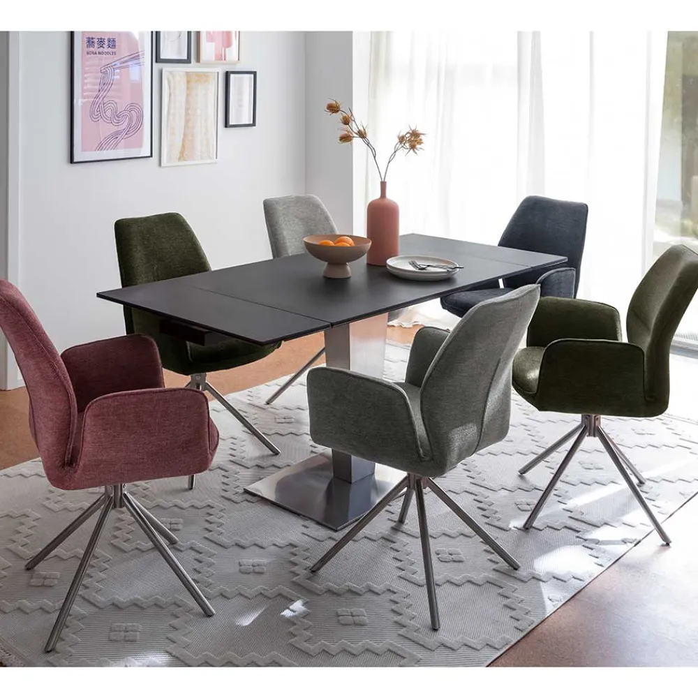 Best Drehbare Esstisch Stühle Lulzima Polsterstühle|Armlehnstühle