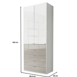 Sale Drehtürenkleiderschrank Xarina Jugendkleiderschrank