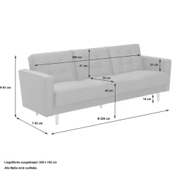 Dreisitzer Couch Mangora*Pharao24
