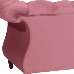 Hot Dreisitzer rosa Barock Lisbon Wohnzimmercouch|3 Sitzer Sofa