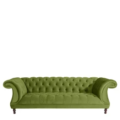 Clearance Dreisitzer Sofa Samtvelours Jesses Wohnzimmercouch|3 Sitzer Sofa